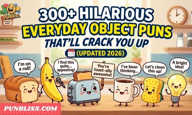 300+ Hilarious Everyday Object Puns
