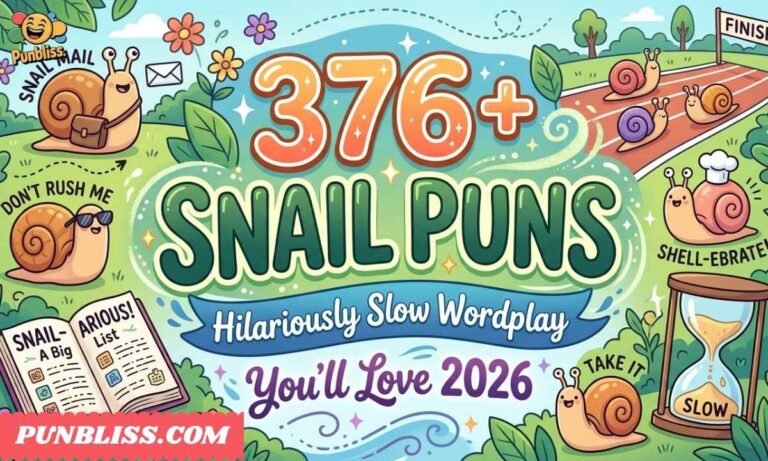 376+ Snail Puns Hilariously Slow Wordplay