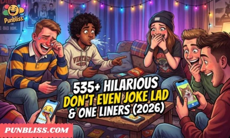 535+ Hilarious Don’t Even Joke Lad & One Liners (2026)