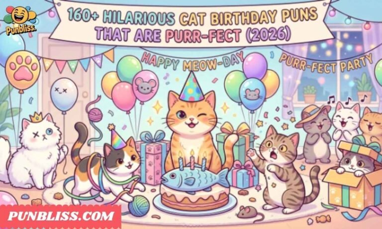 160+ Hilarious Cat Birthday Puns