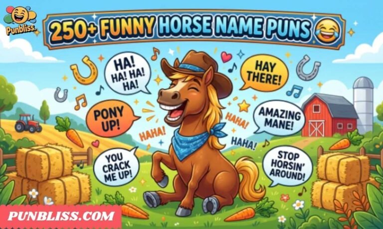 250+ Funny Horse Name Puns