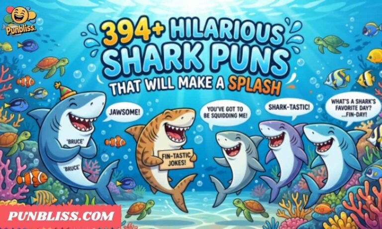 394+ Hilarious Shark Puns
