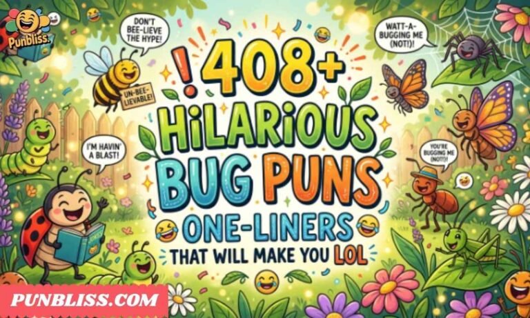 408+ Hilarious Bug Puns